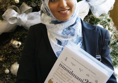 Sara Amzil, rappresentante Associazione Giovani Musulmani d'Italia.
