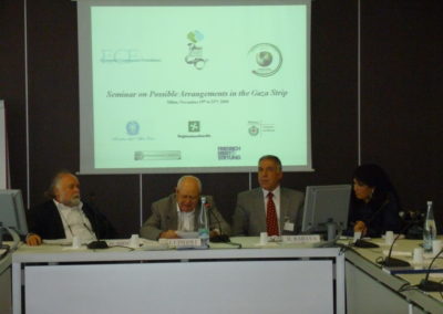 Seminar on Possible Arrangements in the Gaza Strip. Milano, 2009