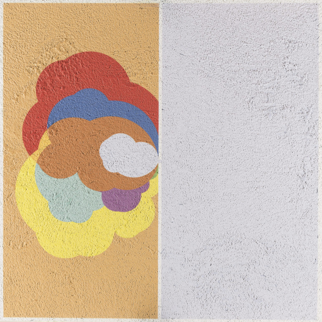 Diego BOIOCCHI, Lafalla, 2019, Bit fresco (affesco digitale su lastra di alluminio), cm 80x80