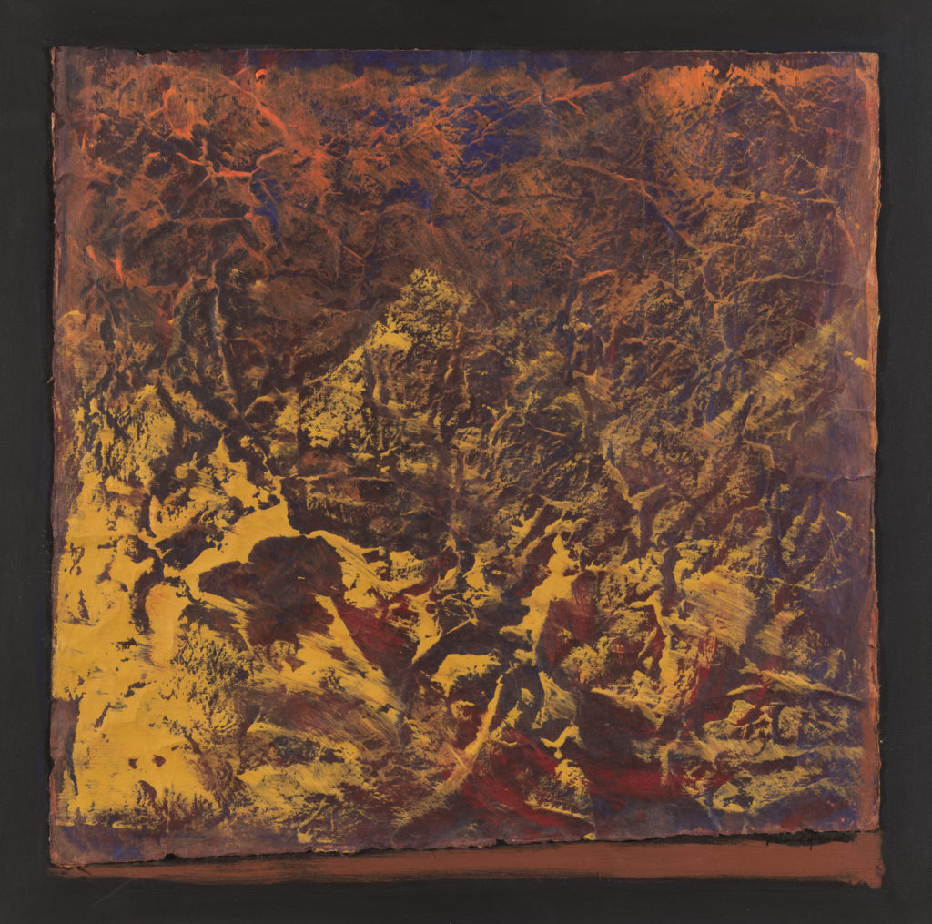 Tiziana PRIORI, Terra 2, 2007, Acrilico su carta nepalese e tela, cm 60x60